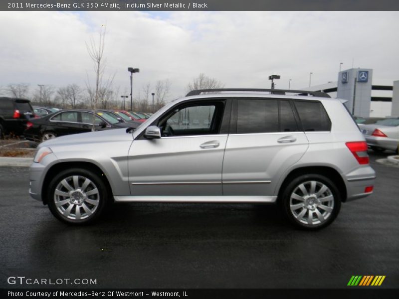 Iridium Silver Metallic / Black 2011 Mercedes-Benz GLK 350 4Matic