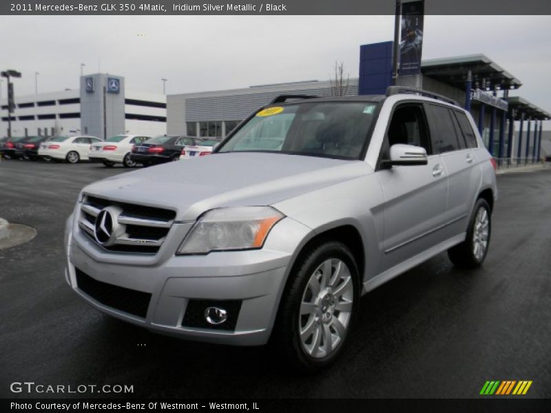 Iridium Silver Metallic / Black 2011 Mercedes-Benz GLK 350 4Matic
