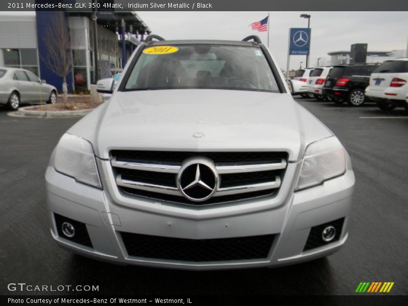 Iridium Silver Metallic / Black 2011 Mercedes-Benz GLK 350 4Matic