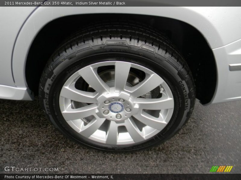 Iridium Silver Metallic / Black 2011 Mercedes-Benz GLK 350 4Matic
