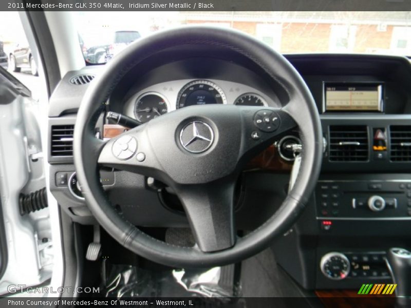 Iridium Silver Metallic / Black 2011 Mercedes-Benz GLK 350 4Matic