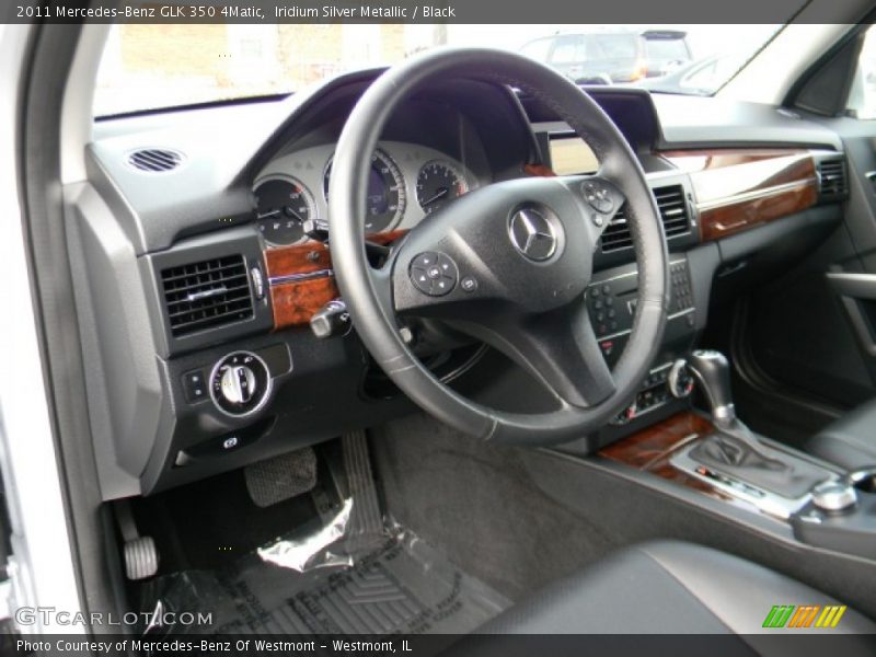 Iridium Silver Metallic / Black 2011 Mercedes-Benz GLK 350 4Matic