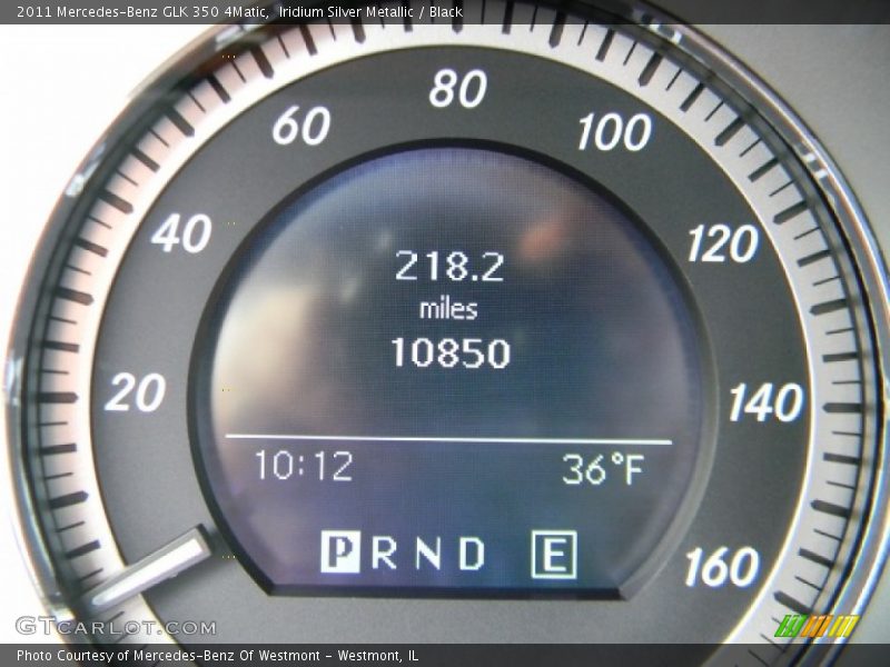 Iridium Silver Metallic / Black 2011 Mercedes-Benz GLK 350 4Matic