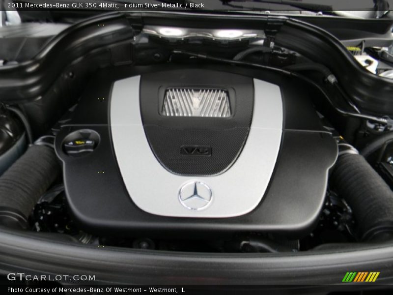Iridium Silver Metallic / Black 2011 Mercedes-Benz GLK 350 4Matic