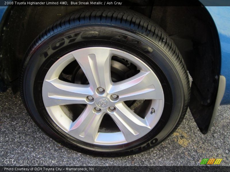 Blue Streak Metallic / Ash Gray 2008 Toyota Highlander Limited 4WD