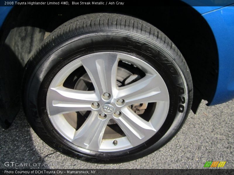 Blue Streak Metallic / Ash Gray 2008 Toyota Highlander Limited 4WD