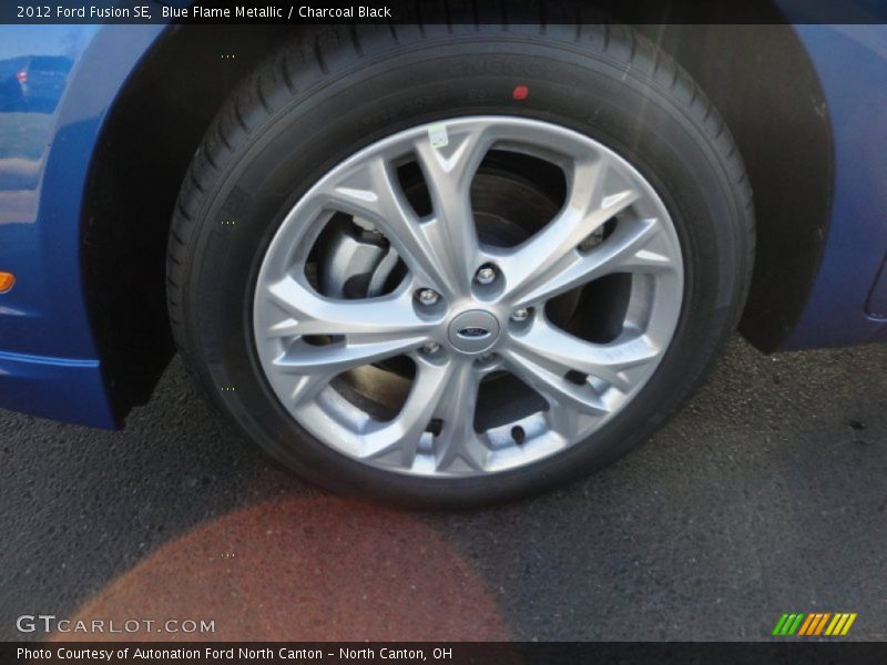 Blue Flame Metallic / Charcoal Black 2012 Ford Fusion SE