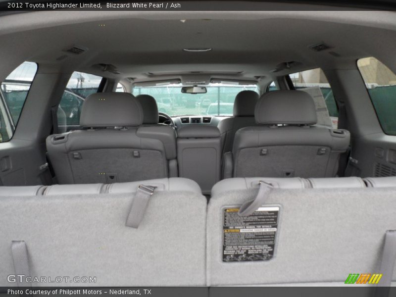 Blizzard White Pearl / Ash 2012 Toyota Highlander Limited