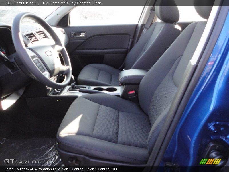 Blue Flame Metallic / Charcoal Black 2012 Ford Fusion SE