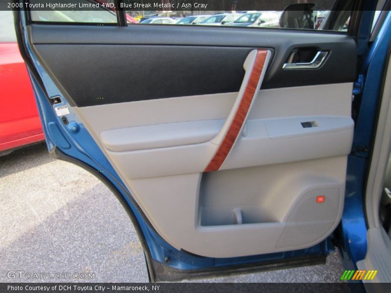 Blue Streak Metallic / Ash Gray 2008 Toyota Highlander Limited 4WD