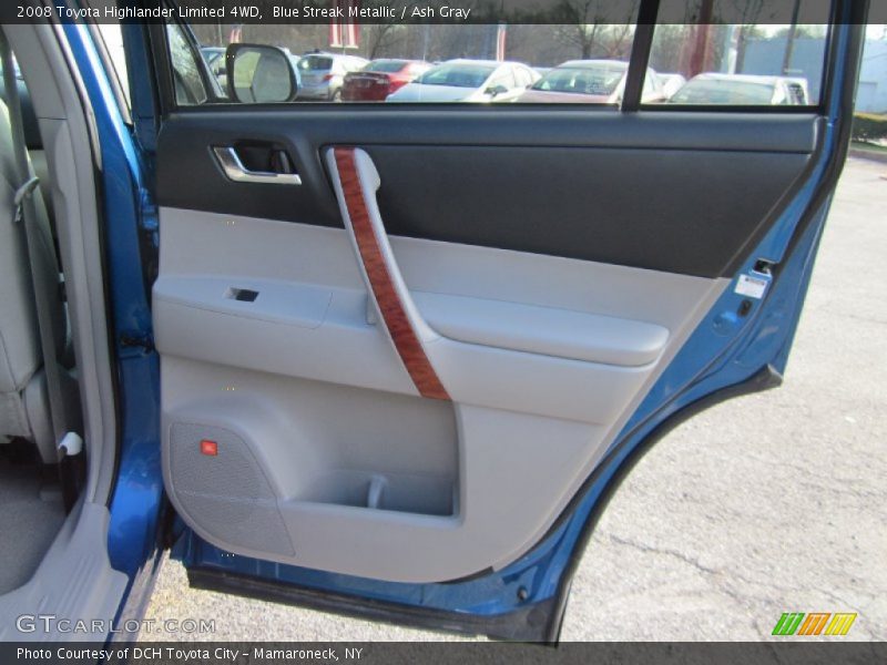 Blue Streak Metallic / Ash Gray 2008 Toyota Highlander Limited 4WD