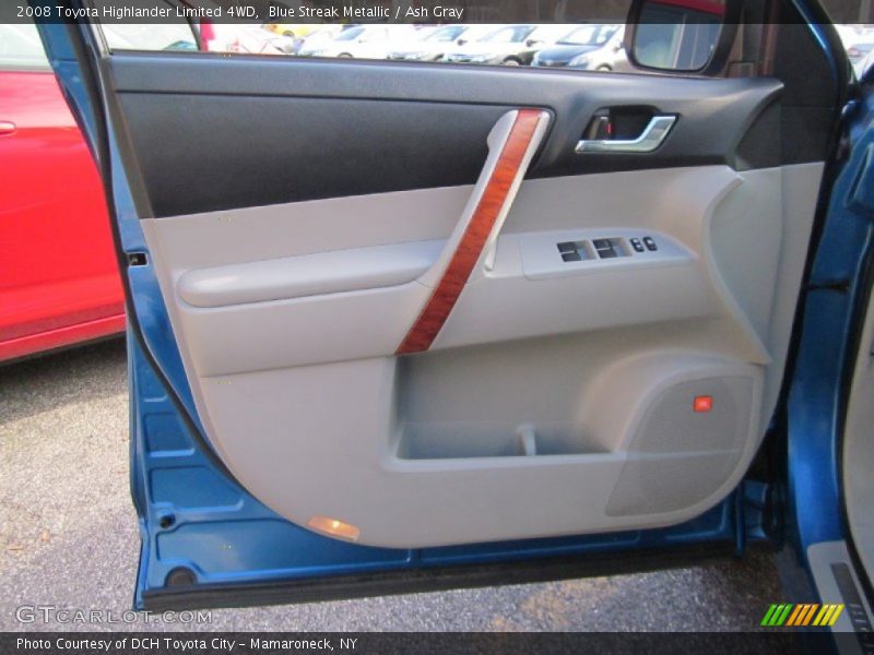 Blue Streak Metallic / Ash Gray 2008 Toyota Highlander Limited 4WD