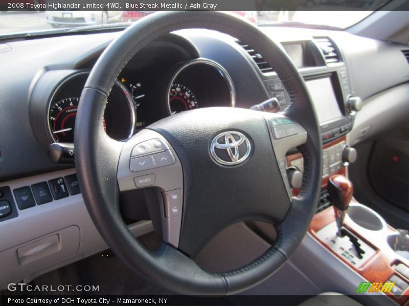 Blue Streak Metallic / Ash Gray 2008 Toyota Highlander Limited 4WD