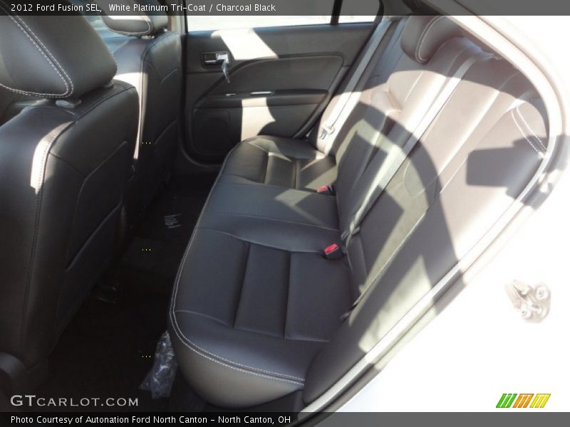 White Platinum Tri-Coat / Charcoal Black 2012 Ford Fusion SEL