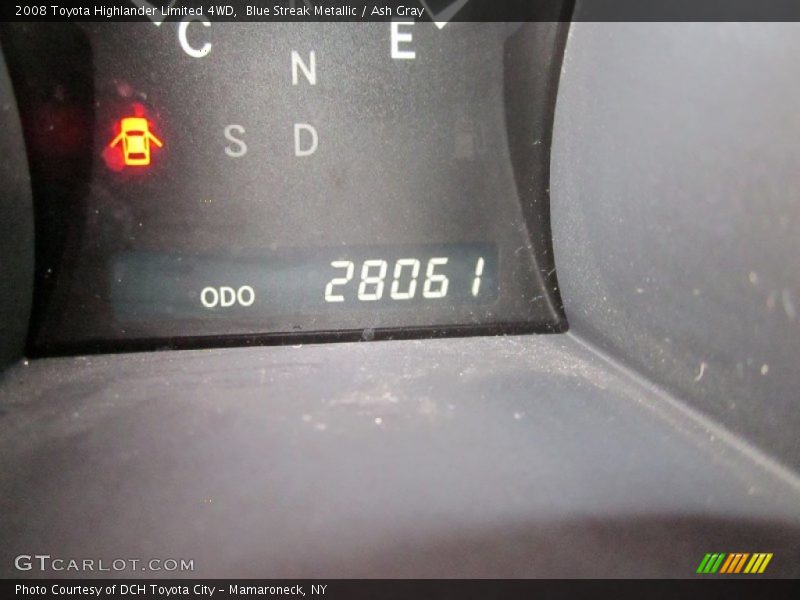 Blue Streak Metallic / Ash Gray 2008 Toyota Highlander Limited 4WD