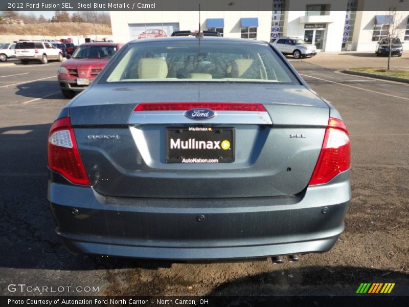 Steel Blue Metallic / Camel 2012 Ford Fusion SEL