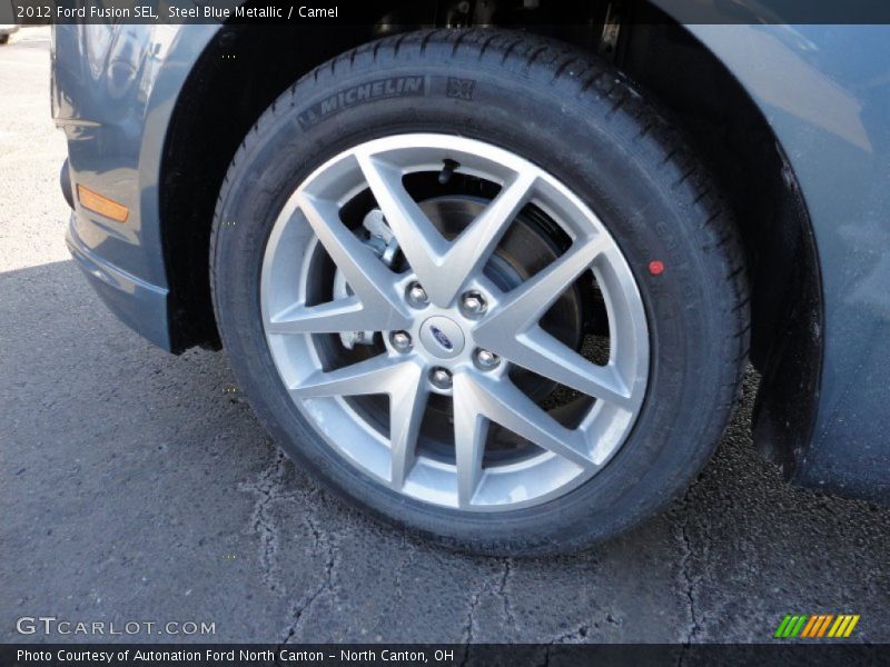 Steel Blue Metallic / Camel 2012 Ford Fusion SEL