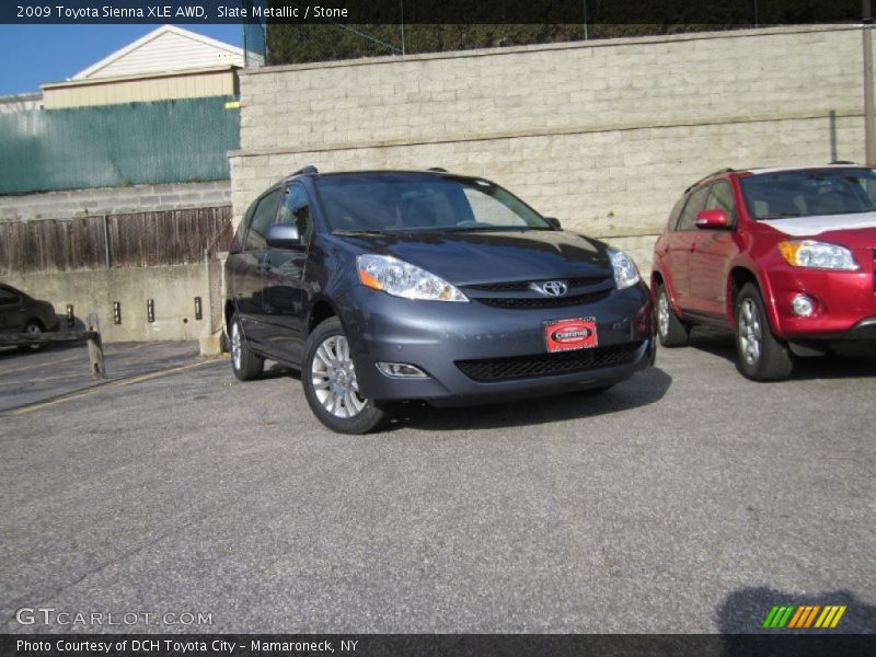 Slate Metallic / Stone 2009 Toyota Sienna XLE AWD