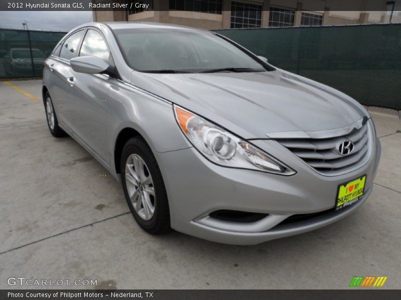 Radiant Silver / Gray 2012 Hyundai Sonata GLS
