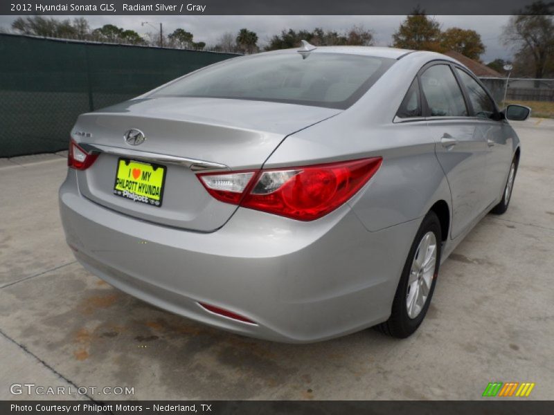 Radiant Silver / Gray 2012 Hyundai Sonata GLS