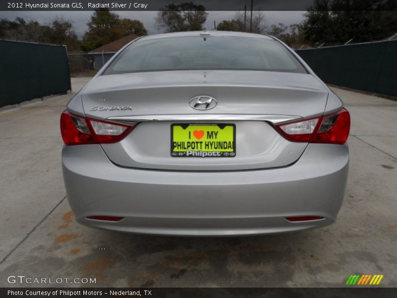Radiant Silver / Gray 2012 Hyundai Sonata GLS