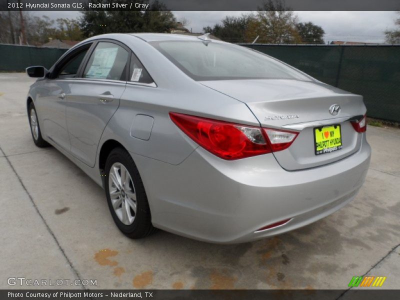 Radiant Silver / Gray 2012 Hyundai Sonata GLS