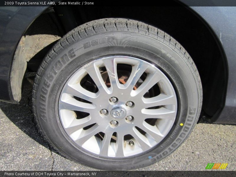 Slate Metallic / Stone 2009 Toyota Sienna XLE AWD