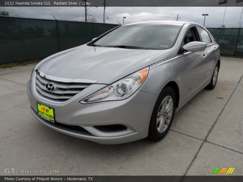 Radiant Silver / Gray 2012 Hyundai Sonata GLS