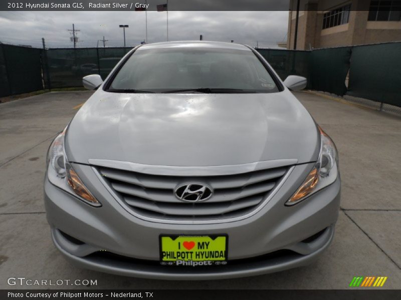 Radiant Silver / Gray 2012 Hyundai Sonata GLS