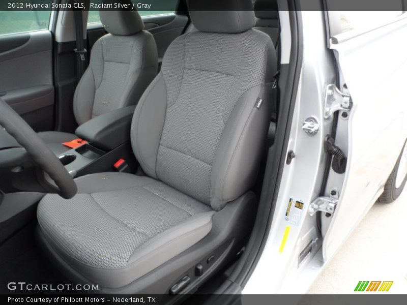 Radiant Silver / Gray 2012 Hyundai Sonata GLS