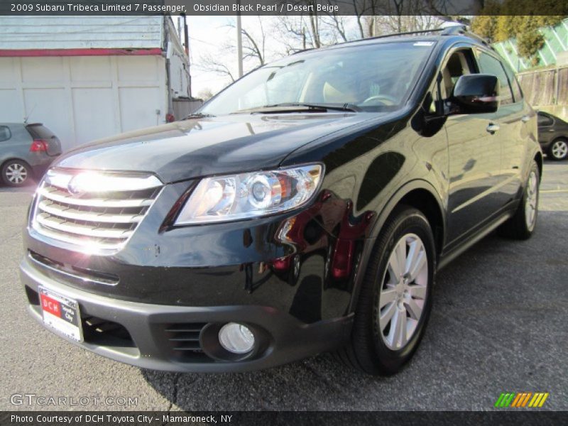 Obsidian Black Pearl / Desert Beige 2009 Subaru Tribeca Limited 7 Passenger