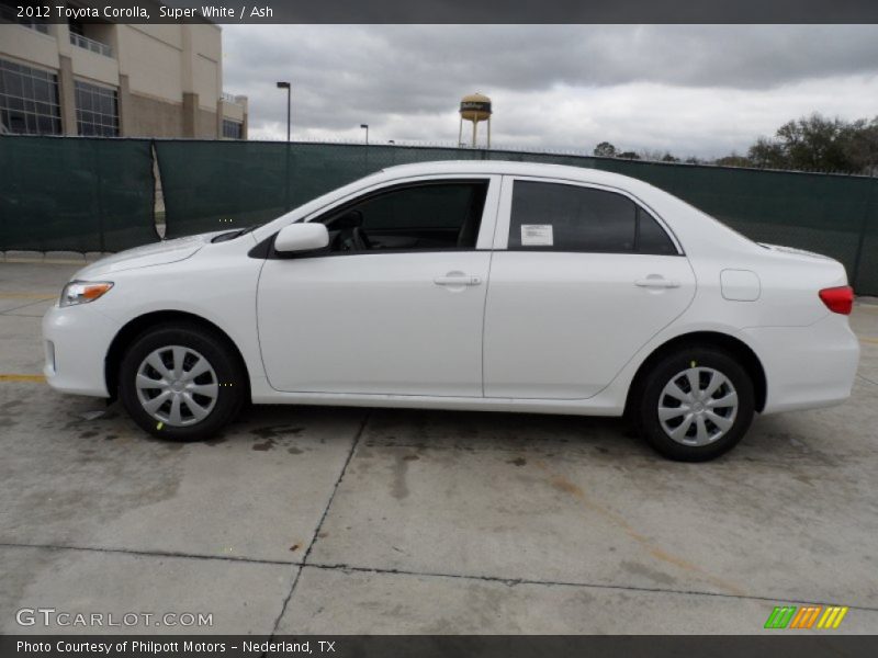 Super White / Ash 2012 Toyota Corolla