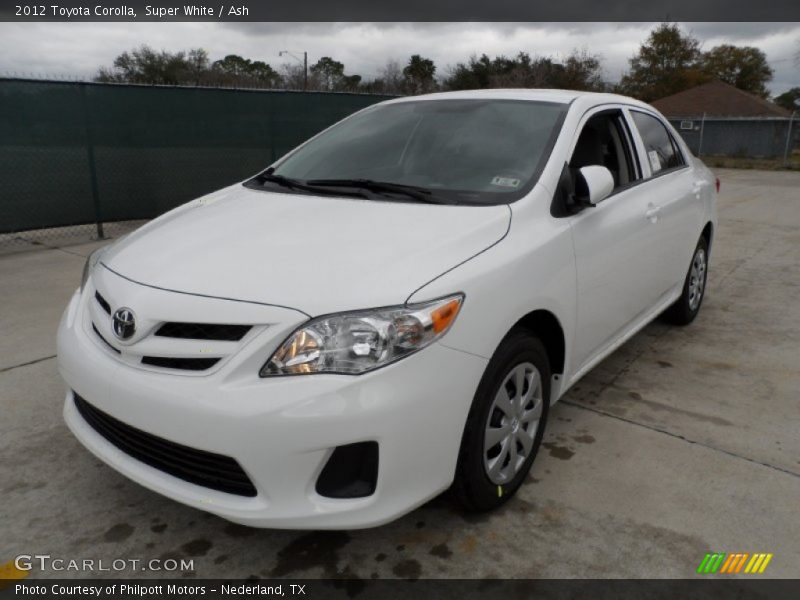 Super White / Ash 2012 Toyota Corolla