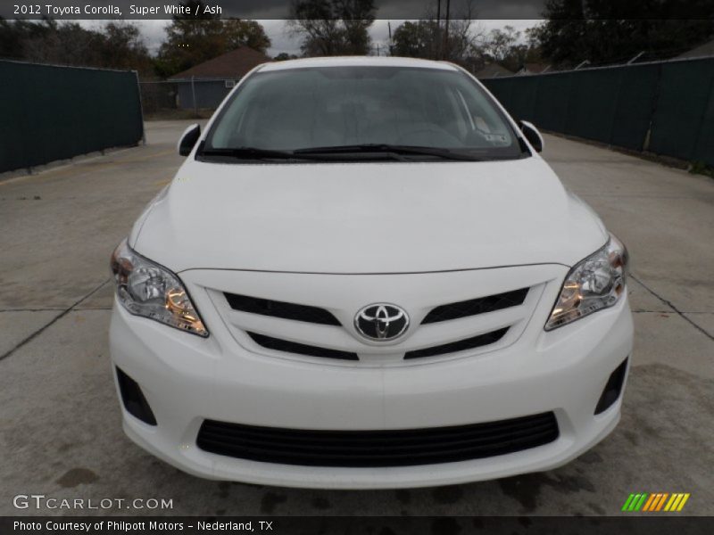 Super White / Ash 2012 Toyota Corolla