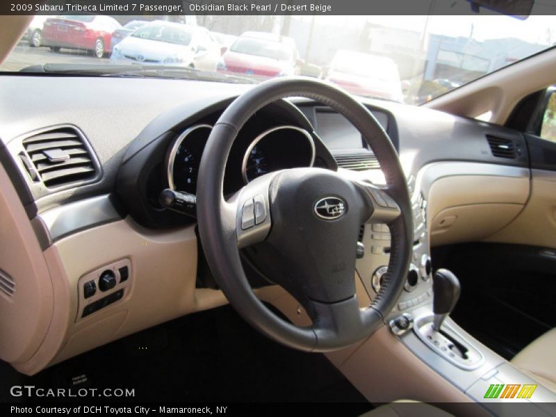 Obsidian Black Pearl / Desert Beige 2009 Subaru Tribeca Limited 7 Passenger