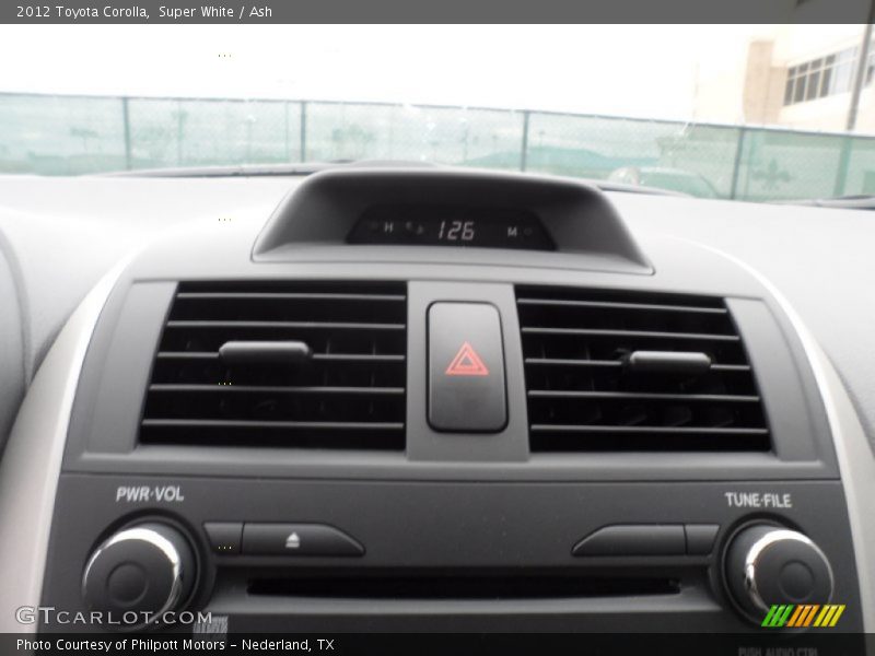 Super White / Ash 2012 Toyota Corolla