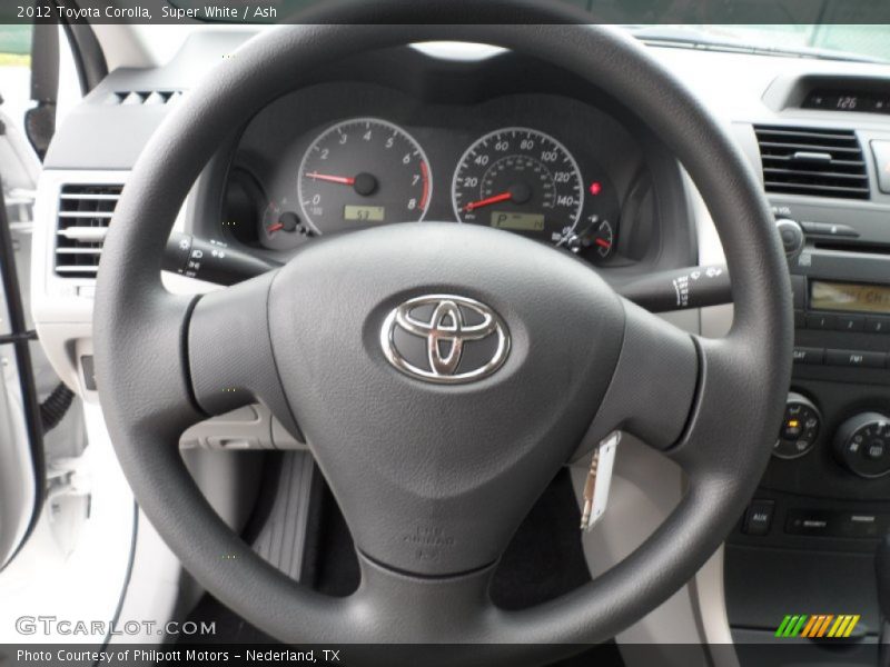 Super White / Ash 2012 Toyota Corolla