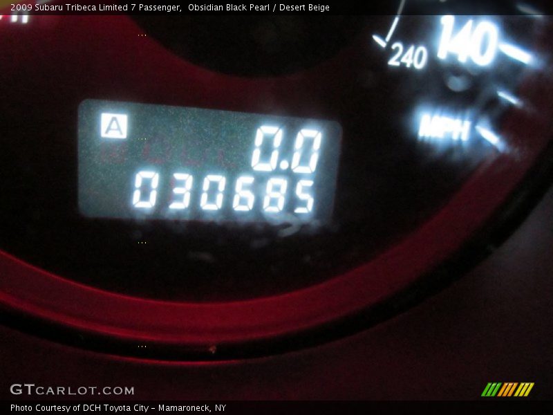 Obsidian Black Pearl / Desert Beige 2009 Subaru Tribeca Limited 7 Passenger