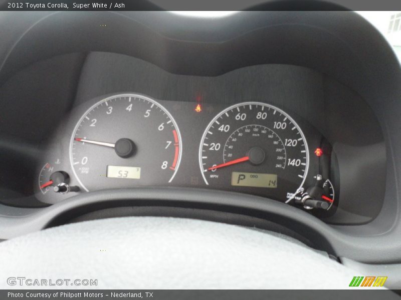 Super White / Ash 2012 Toyota Corolla