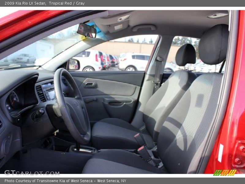 Tropical Red / Gray 2009 Kia Rio LX Sedan