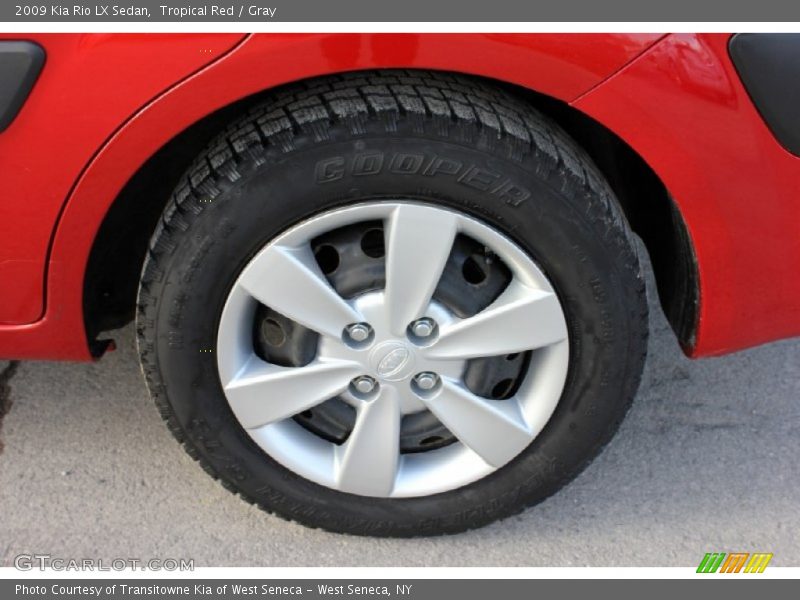 Tropical Red / Gray 2009 Kia Rio LX Sedan