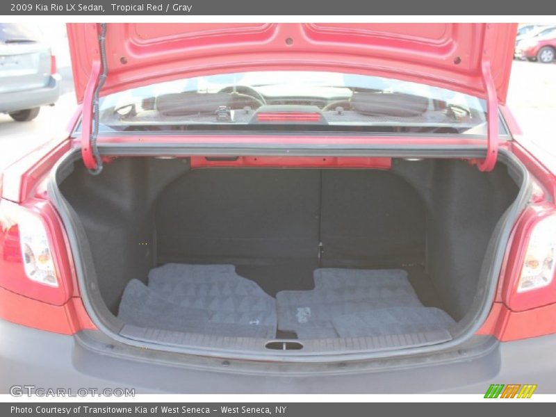 Tropical Red / Gray 2009 Kia Rio LX Sedan