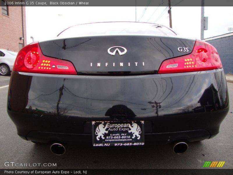 Black Obsidian / Wheat 2006 Infiniti G 35 Coupe