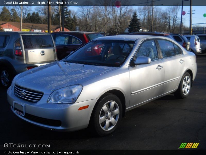 Bright Silver Metallic / Gray 2008 Kia Optima LX