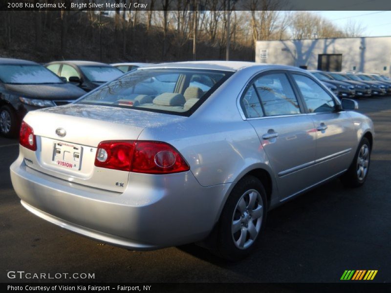 Bright Silver Metallic / Gray 2008 Kia Optima LX