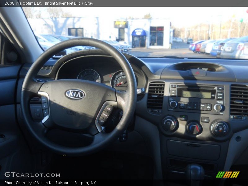 Bright Silver Metallic / Gray 2008 Kia Optima LX