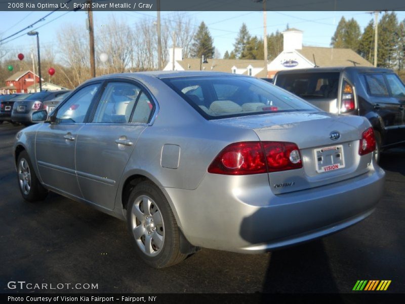 Bright Silver Metallic / Gray 2008 Kia Optima LX