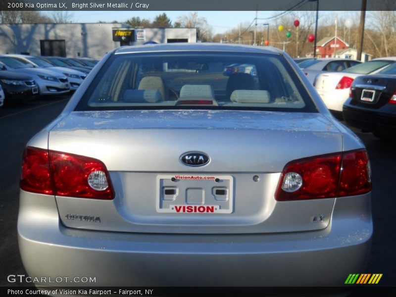 Bright Silver Metallic / Gray 2008 Kia Optima LX