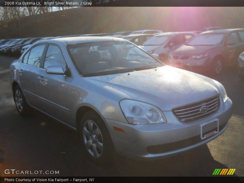 Bright Silver Metallic / Gray 2008 Kia Optima LX