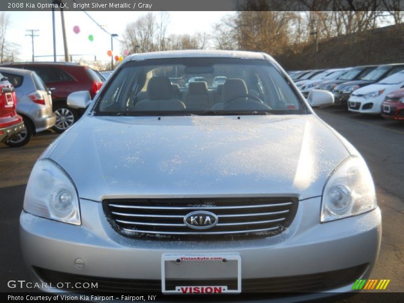 Bright Silver Metallic / Gray 2008 Kia Optima LX